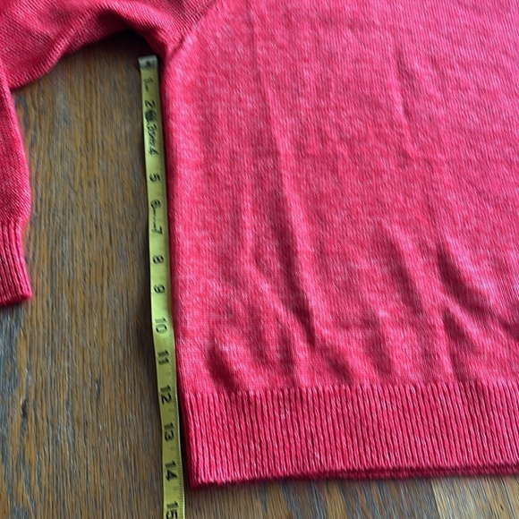 LOFT Red Turtleneck Sweater with Long Dolman Sleeves and Relaxed Fit Size M - Picture 10 of 12